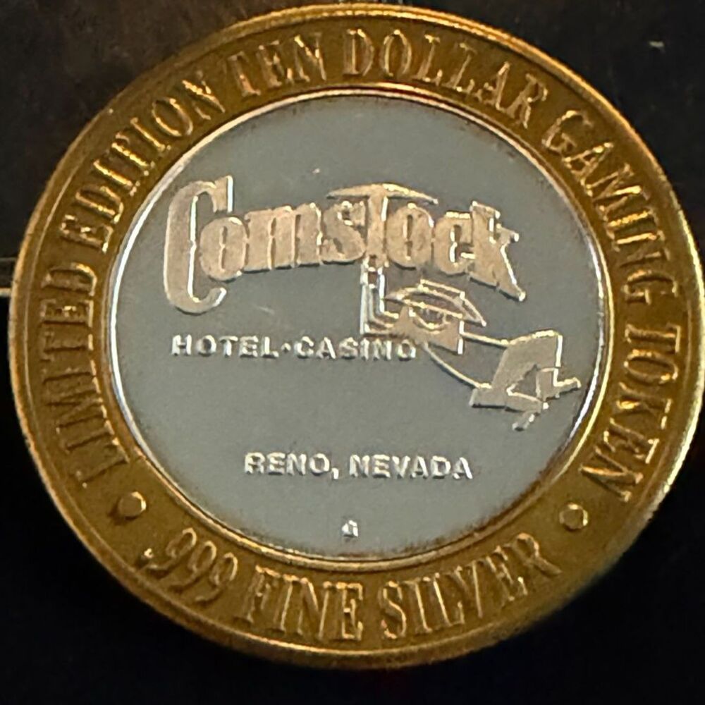 Vintage Comstock Hotel Casino Limited Edition Ten Dollar Gaming Token